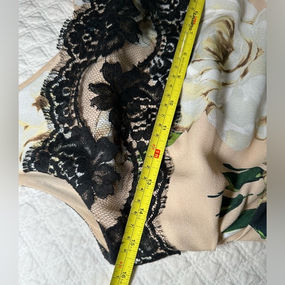 DOLCE & GABBANA Ruched silk Blush Rose black lace Dress 38 = USA 2 - Picture 12 of 16